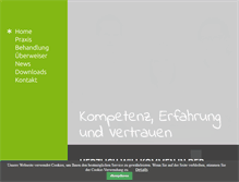 Tablet Screenshot of praxis-huetzen.de